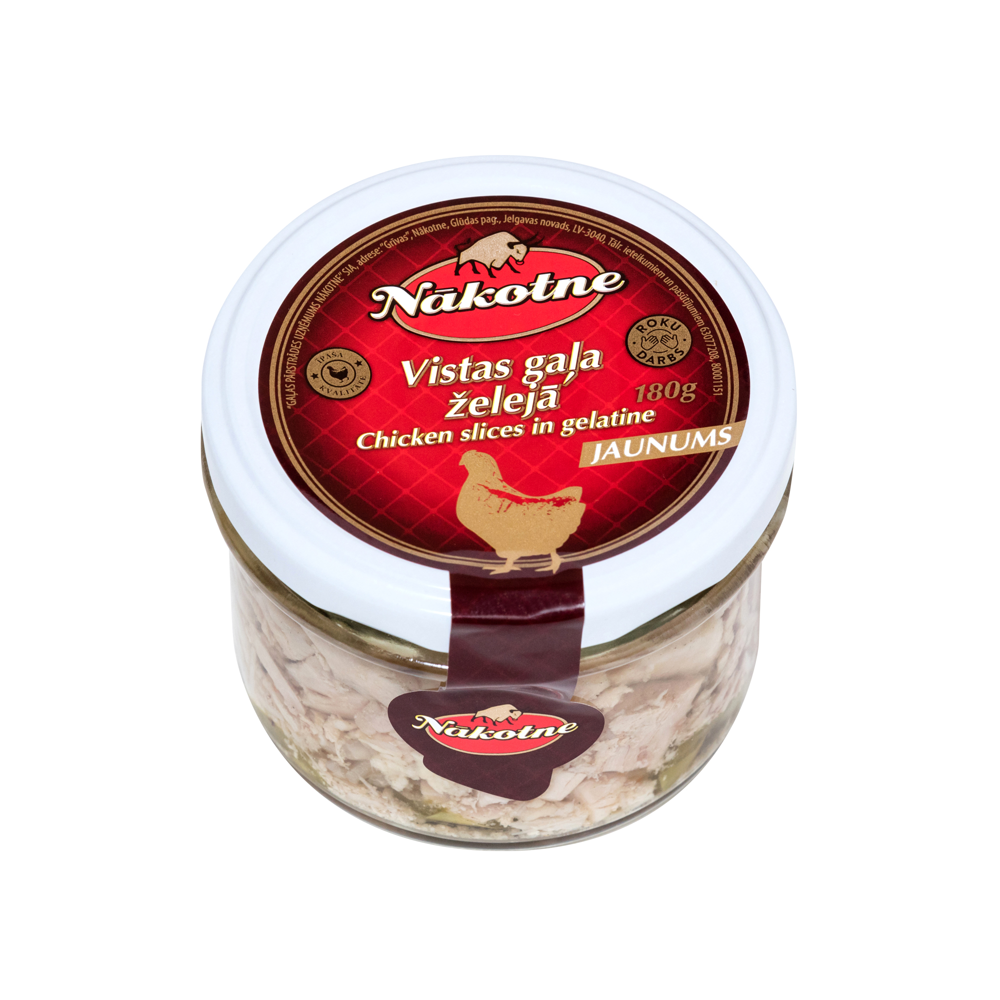 CHICKEN SLICES IN GELATINE 180G