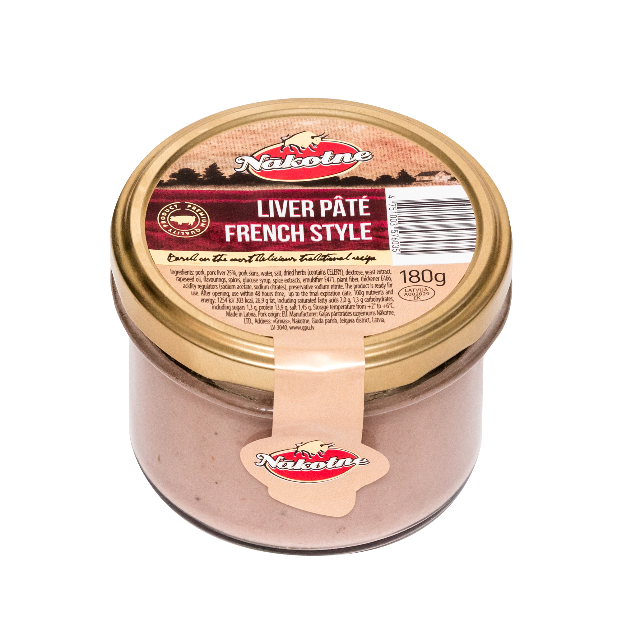 FRENCH STYLE LIVER PÂTÉ 180G