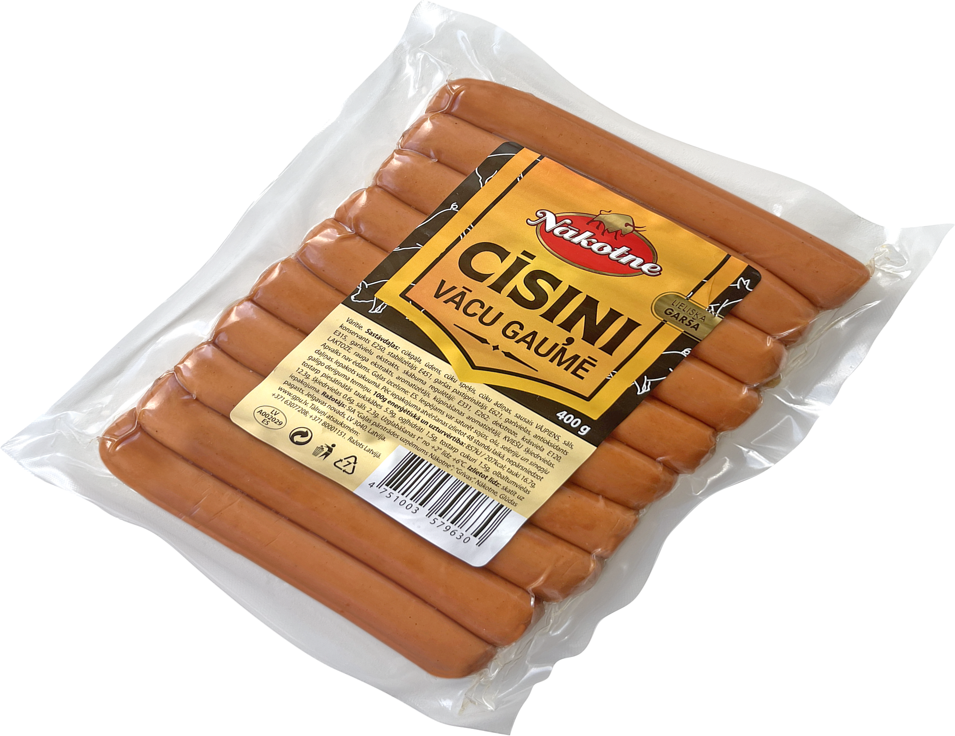 CĪSIŅI VĀCU GAUMĒ 400G