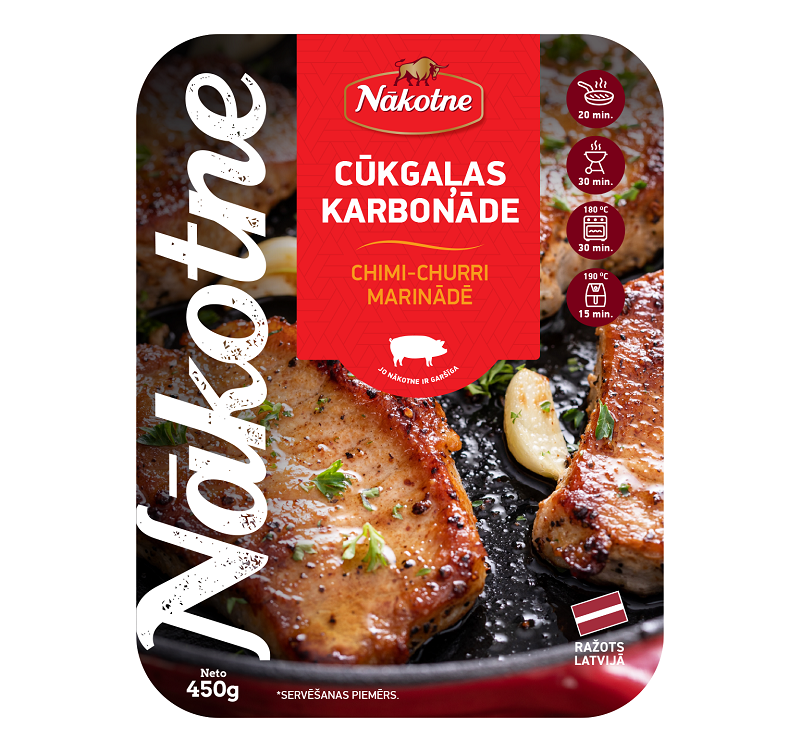 CŪKGAĻAS KARBONĀDE CHIMICHURI MARINĀDĒ 450g