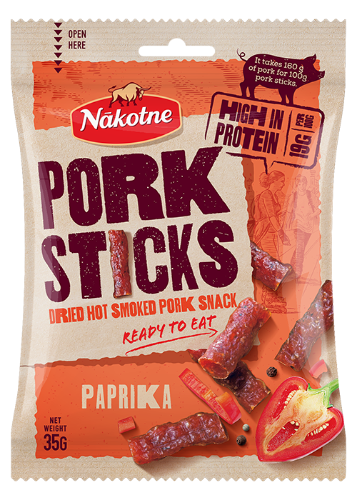 CŪKGAĻAS UZKODA PORK STICKS PAPRIKA