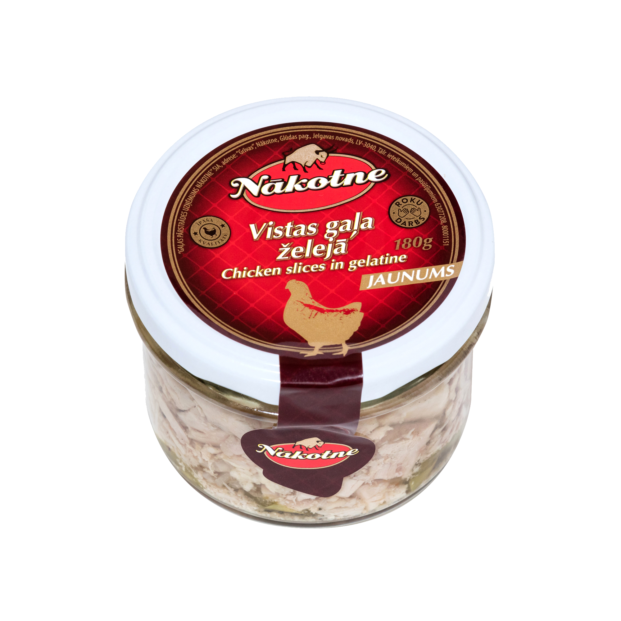 CHICKEN SLICES IN GELATINE 180G