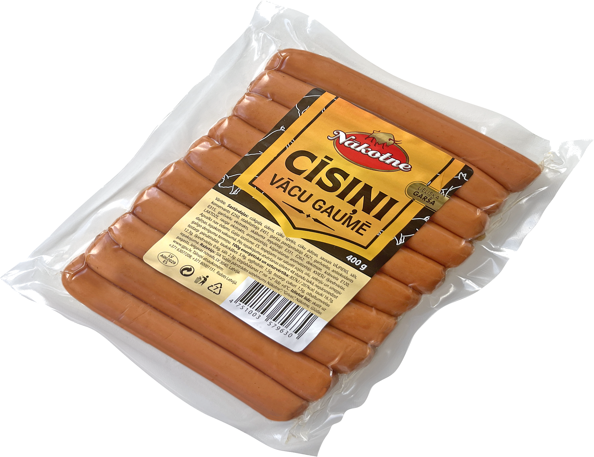 CĪSIŅI VĀCU GAUMĒ 400G