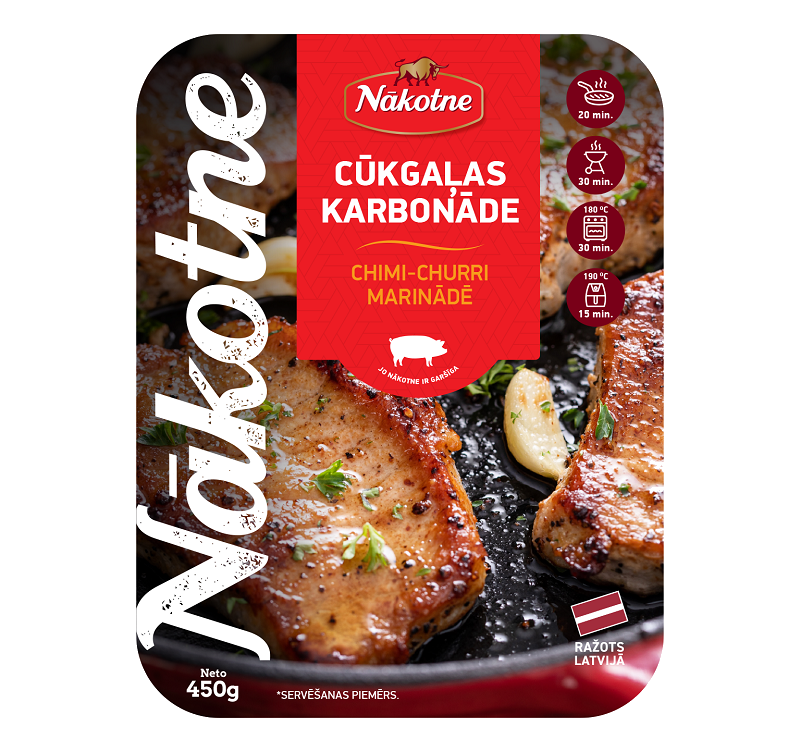 CŪKGAĻAS KARBONĀDE CHIMICHURI MARINĀDĒ 450g