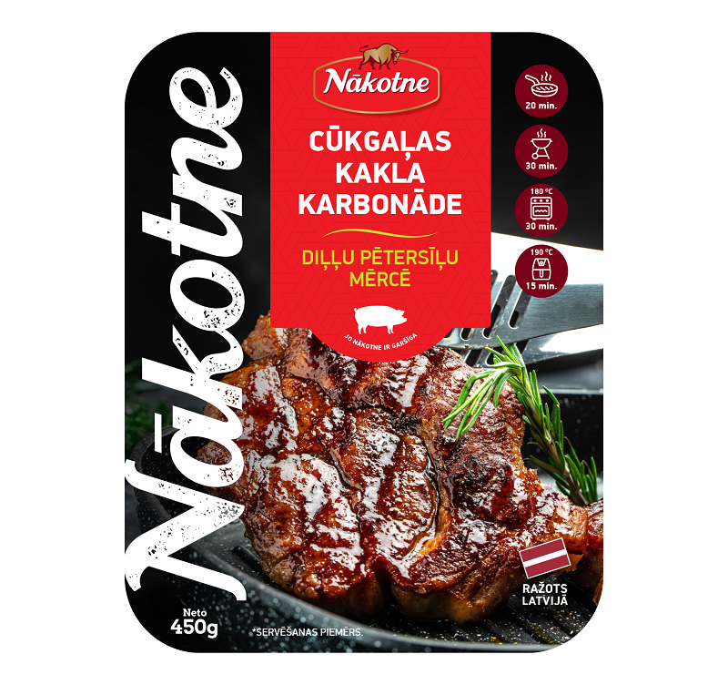 CŪKGAĻAS KAKLA KARBONĀDE DIĻĻU PĒTERSĪĻU MĒRCĒ 450g
