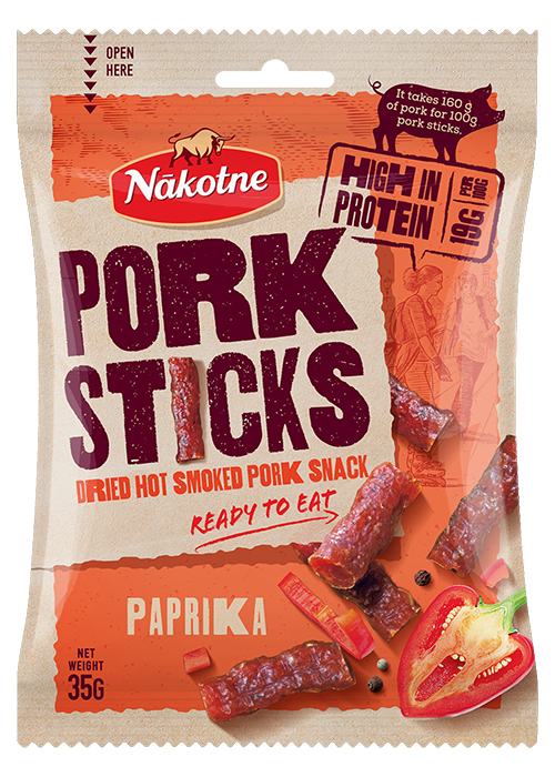 CŪKGAĻAS UZKODA PORK STICKS PAPRIKA